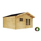 Blokhut Weiteveen 45mm 450x450cm - Duxwood