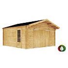 Houten garage 450 x 500 cm - Lars 45mm
