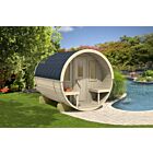 Barrelsauna 205 x 280 cm Vurenhout
