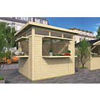 Houten Kiosk Claus 277x244cm